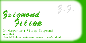 zsigmond filipp business card